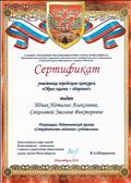 Сертификат участника городского конкурса "Образ жизни - здоровье!" Сертификат участника городского конкурса "Образ жизни - здоровье!"